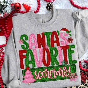 SANTA'S FAVORITE SECRETARY - FAUX YARN