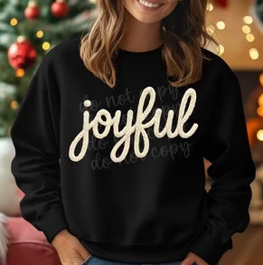 WHITE JOYFUL FAUX YARN