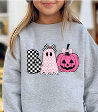 Load image into Gallery viewer, Boo Pink Checkered Ghost YOUTH
