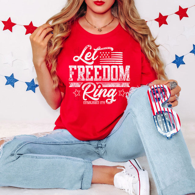 Distressed Let Freedom Ring