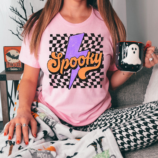 Retro Spooky Lightning Bolt