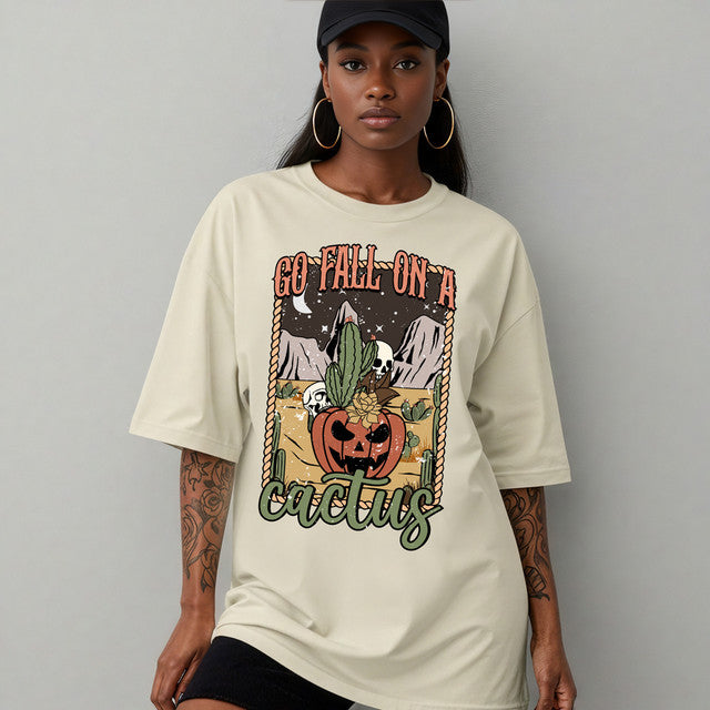 Spooky Go Fall On A Cactus