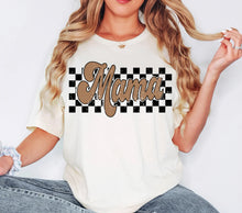 Load image into Gallery viewer, BROWN AND BLACK RETRO MAMA/MINI CHECKERED
