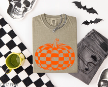 Load image into Gallery viewer, Orange Checkered Pumpkin
