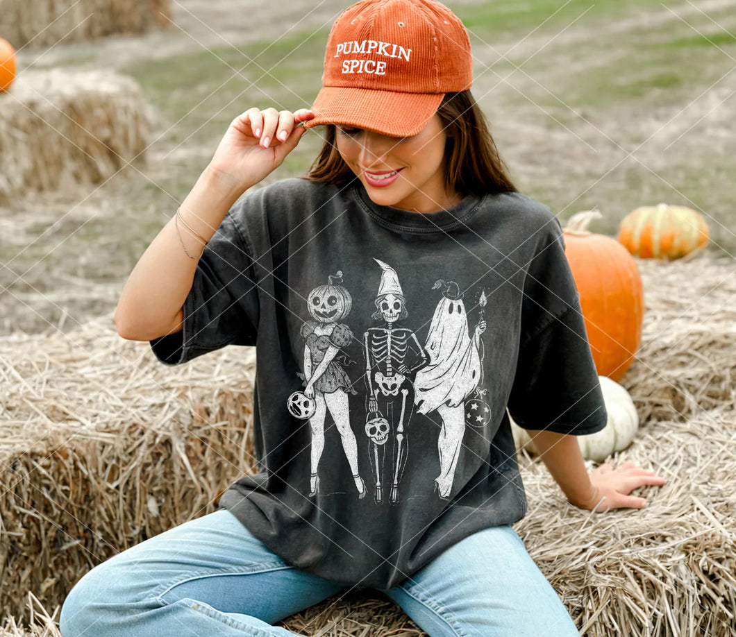 SASSY PUMPKIN SKELETON GHOST