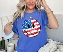 Load image into Gallery viewer, Faux Sparkle American Flag Smile
