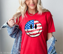 Load image into Gallery viewer, Faux Sparkle American Flag Smile
