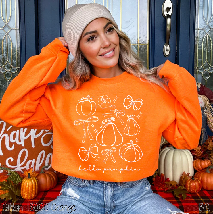 Hello Pumpkin Bow Collage