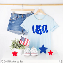 Load image into Gallery viewer, Faux Bling Blue USA
