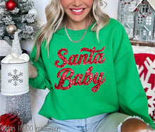 Load image into Gallery viewer, Santa Baby Faux Sequin
