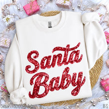 Load image into Gallery viewer, Santa Baby Faux Sequin

