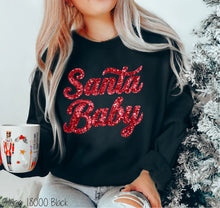 Load image into Gallery viewer, Santa Baby Faux Sequin
