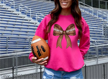 Load image into Gallery viewer, Coquette Football Bow
