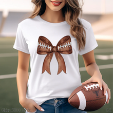 Load image into Gallery viewer, Coquette Football Bow
