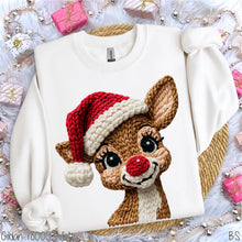Load image into Gallery viewer, Reindeer Faux Crochet
