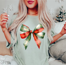 Load image into Gallery viewer, Preppy Christmas Plaid Bow

