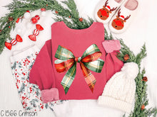 Load image into Gallery viewer, Preppy Christmas Plaid Bow
