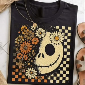 Skellie happy face fall florals