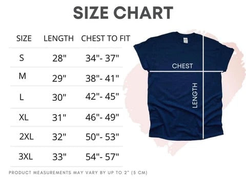 Gildan Color/Size Chart